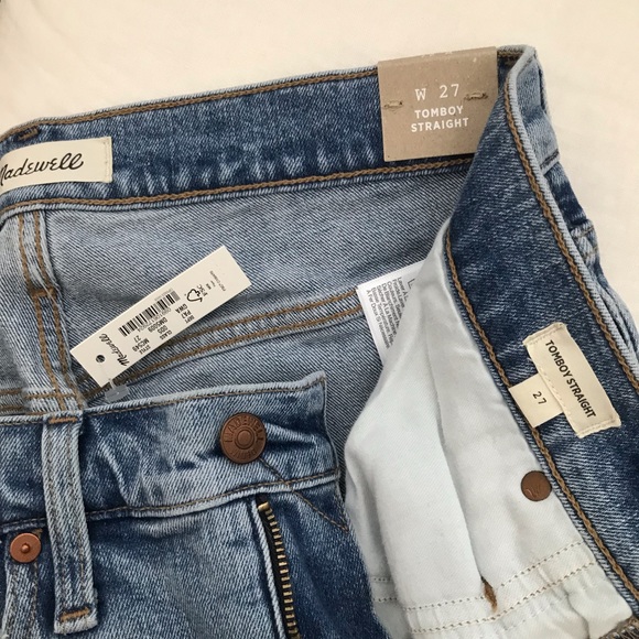 Madewell Tomboy Straight Jeans NWT - Picture 3 of 11